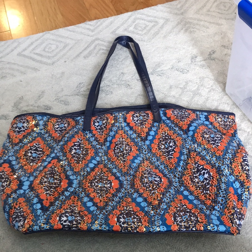 Vera Bradley Marrakesh Beads Summer Sparkle Large Tote Bag - Picture 2 of 5